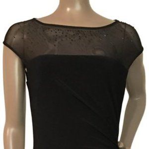 Lauren Ralph Lauren Black Sleeveless Evening Dress